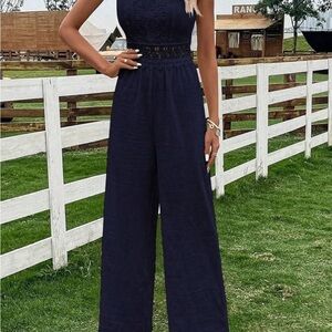 Elegant Navy Jumpsuit
